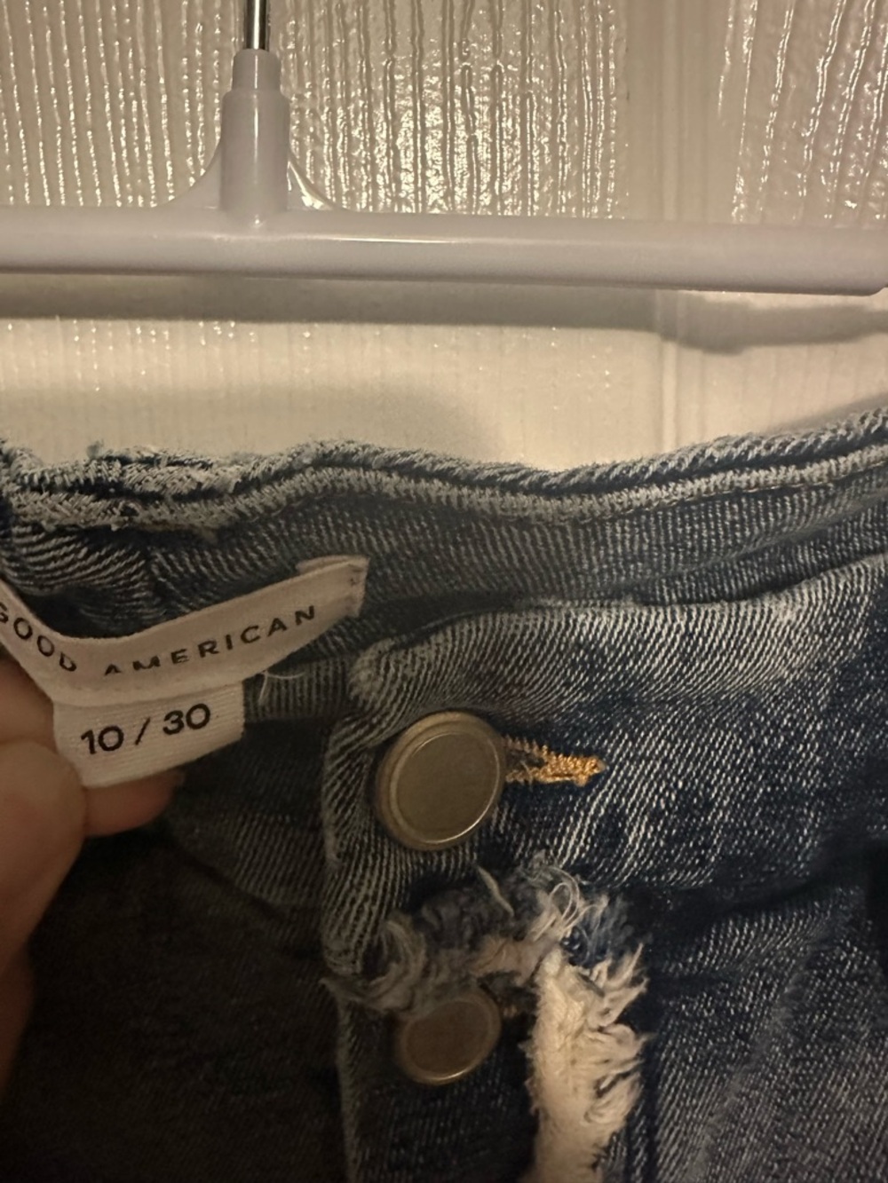 Good American High Rise Distressed Denim - Picture 3 of 4